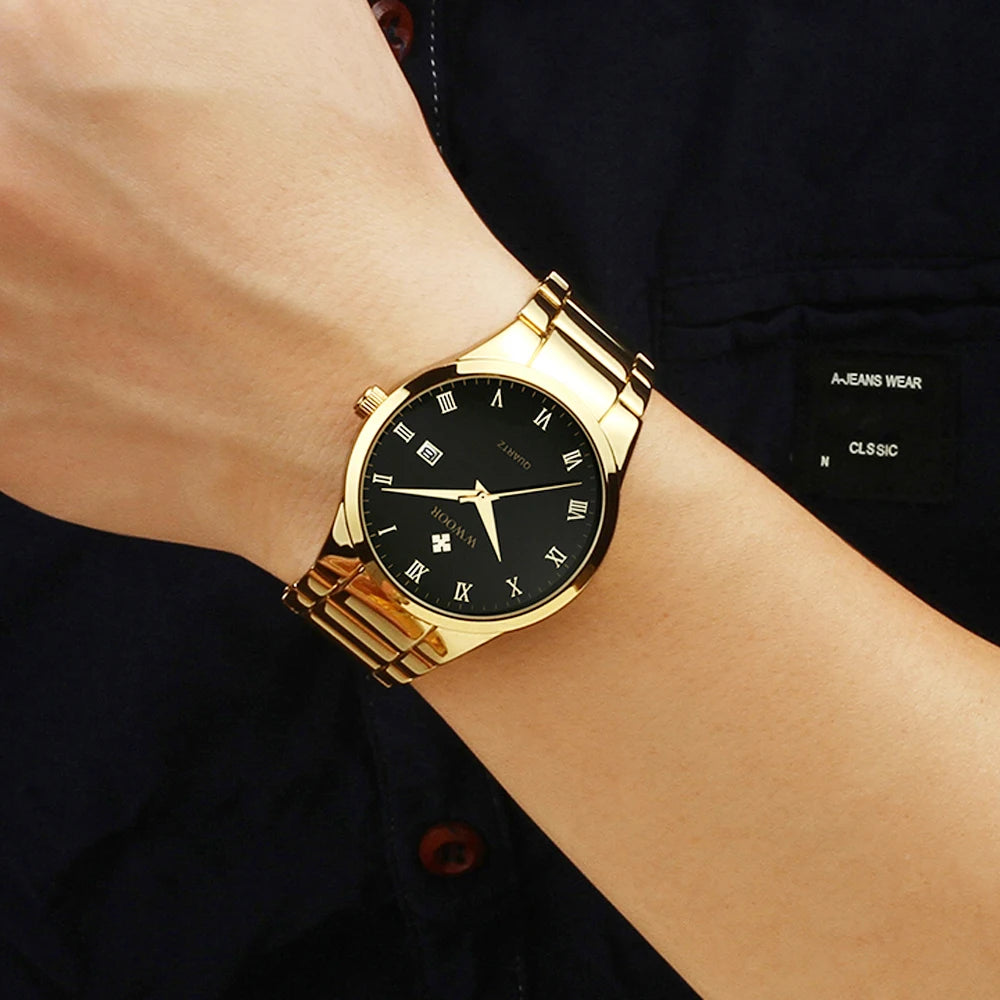 Relógio Feminino Dourado Stellar Black
