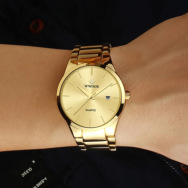 Relógio Feminino Dourado Ivory