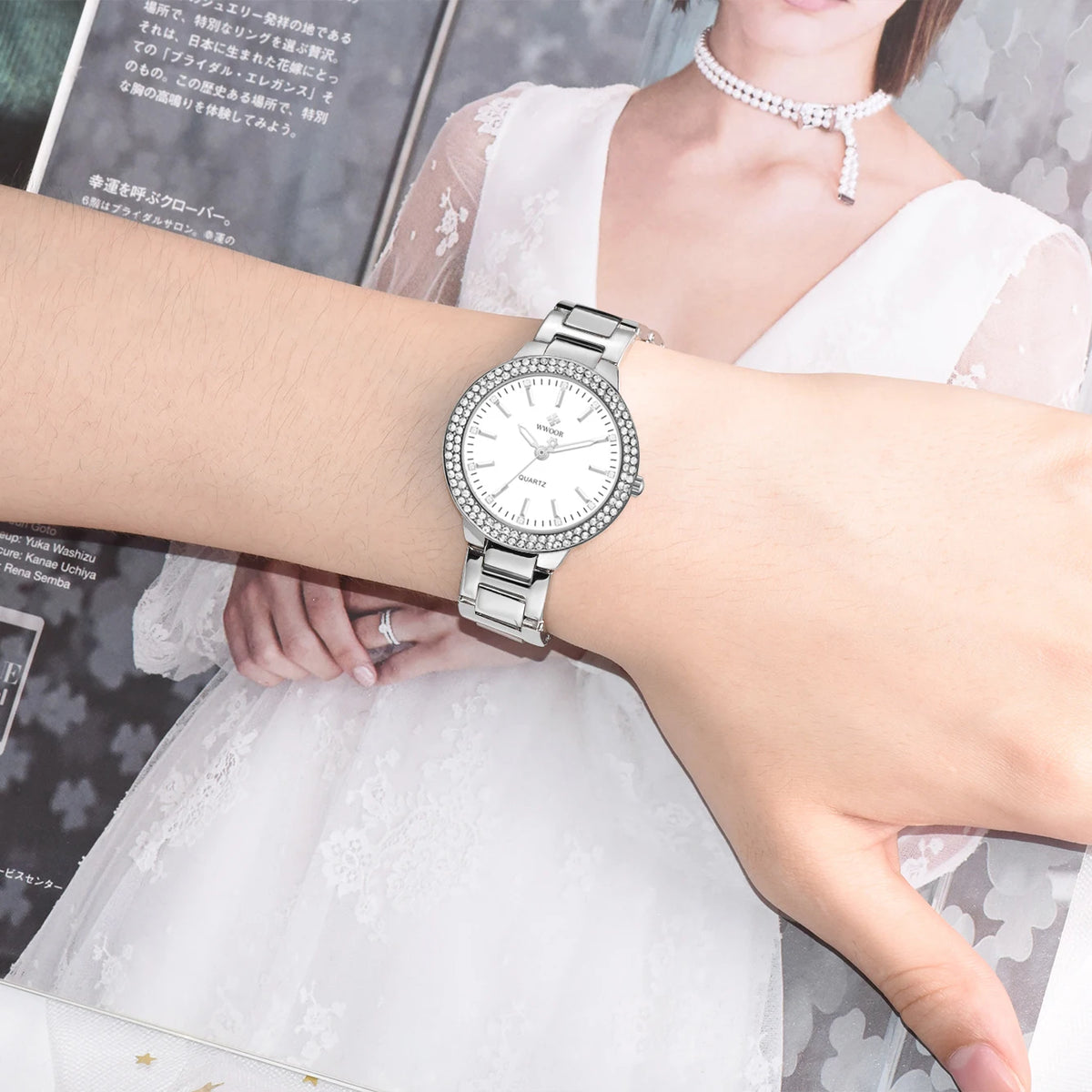 Relógio Feminino Prata Elegance