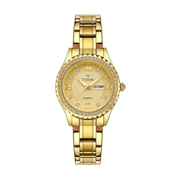 Relógio Feminino Dourado Horizon