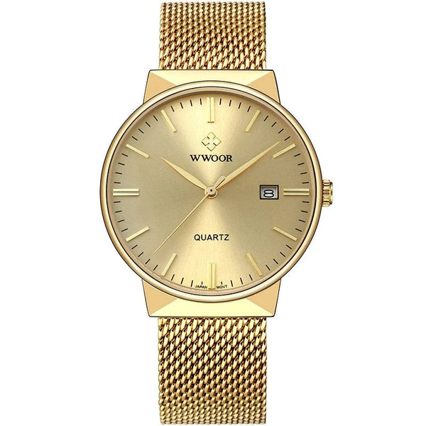 Relógio Feminino Dourado Minimalist