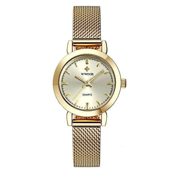 Relógio Feminino Dourado Celestial