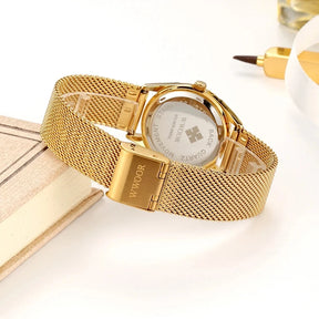 Relógio Feminino Dourado Opaline